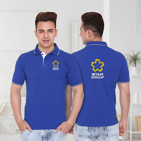 Polo t shirt front and back sale